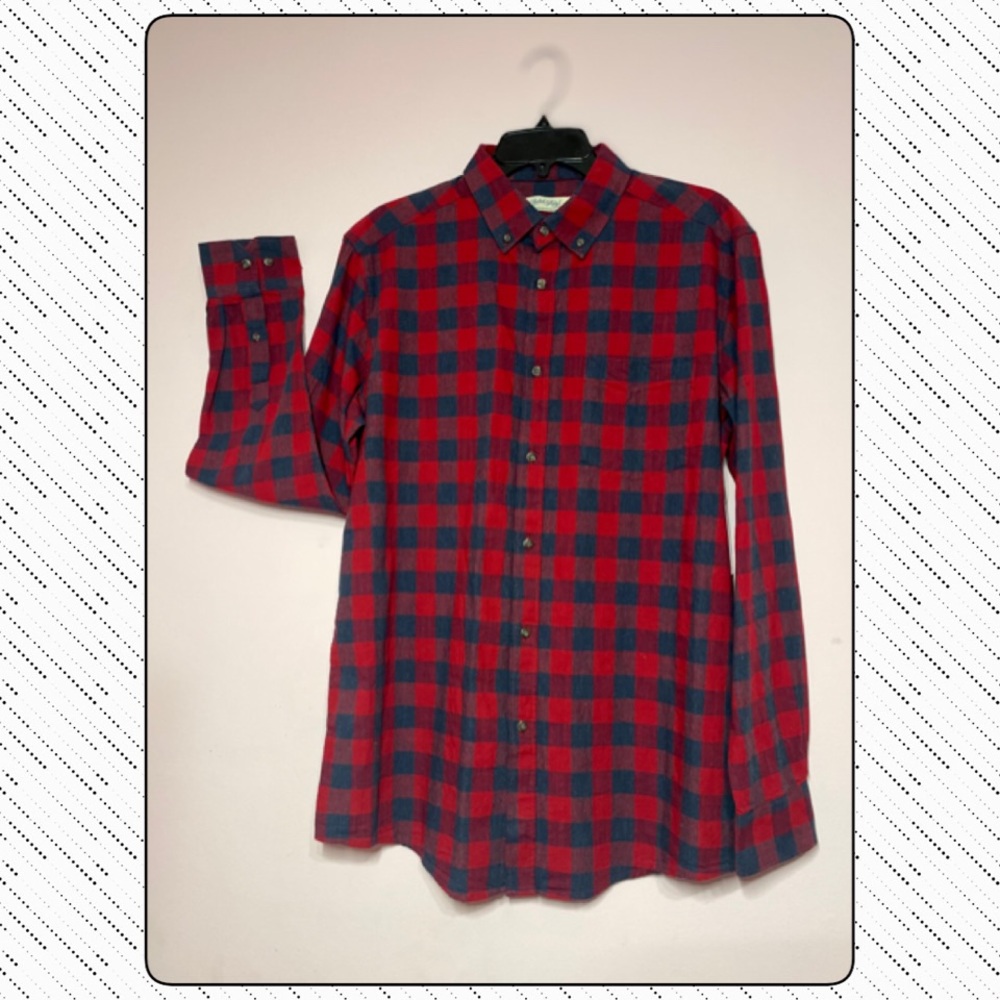👖👞FADED GLORY LONG SLEEVE FLANNEL MENS SHIRT Sz Small NWT👖